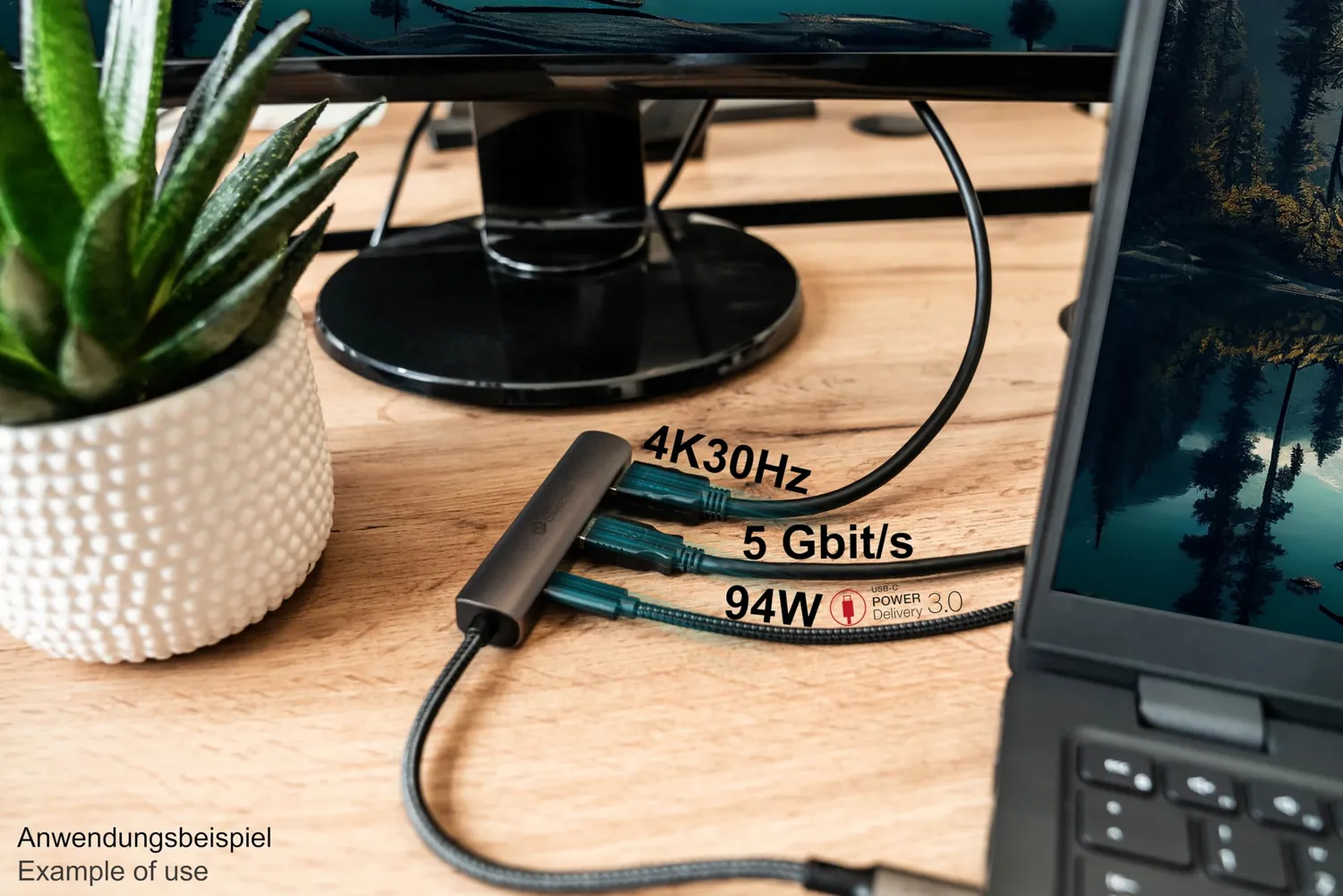 Good Connections USB-C Hub 3-Port HDMI PD 94W