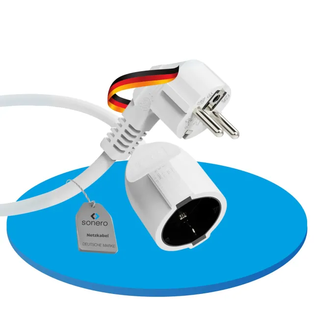 Sonero X-STW-SWG-200W Verlängerungskabel 20 m Weiß Schuko