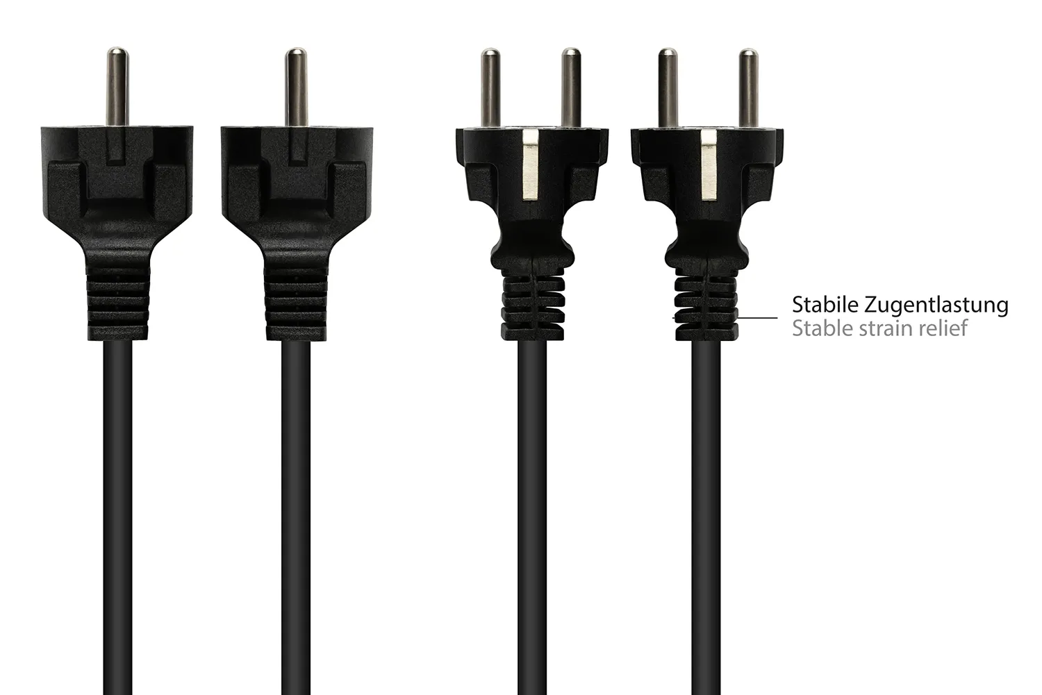Good Connections Netzkabel 3 m schwarz C13 Kaltgeräte 10A
