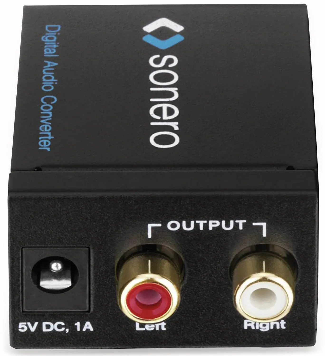 Sonero AC010 Audio Konverter optisch koaxial Cinch schwarz
