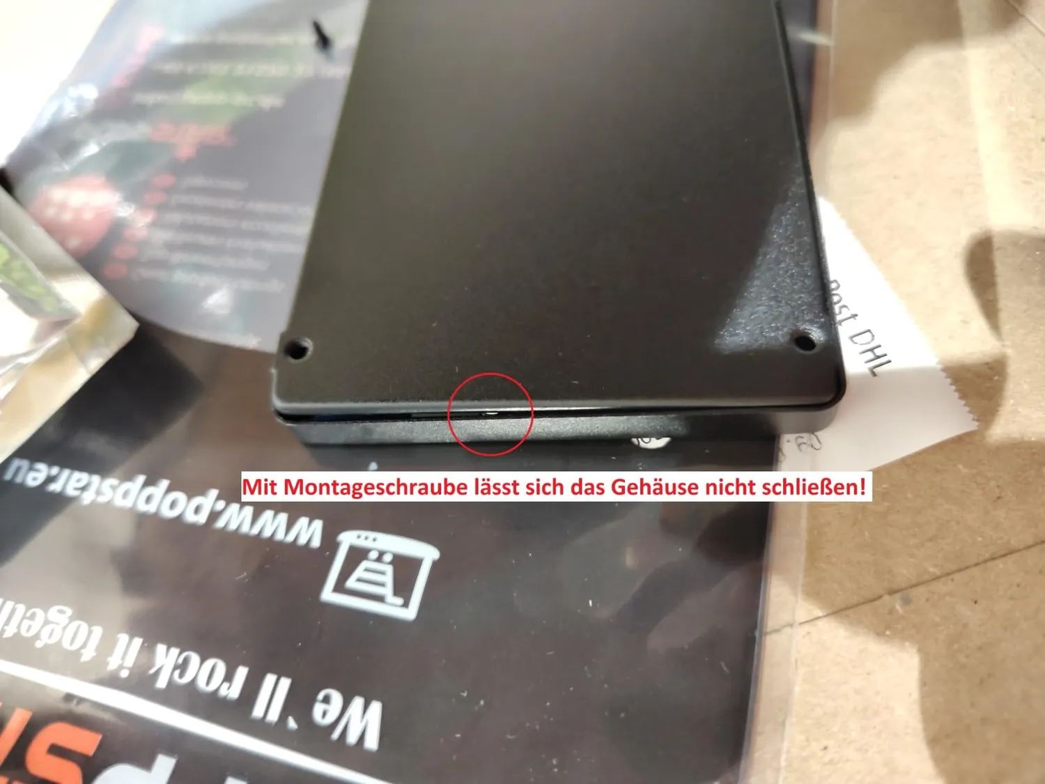 Poppstar M.2 auf 2,5 Zoll SATA Gehäuse Aluminium schwarz