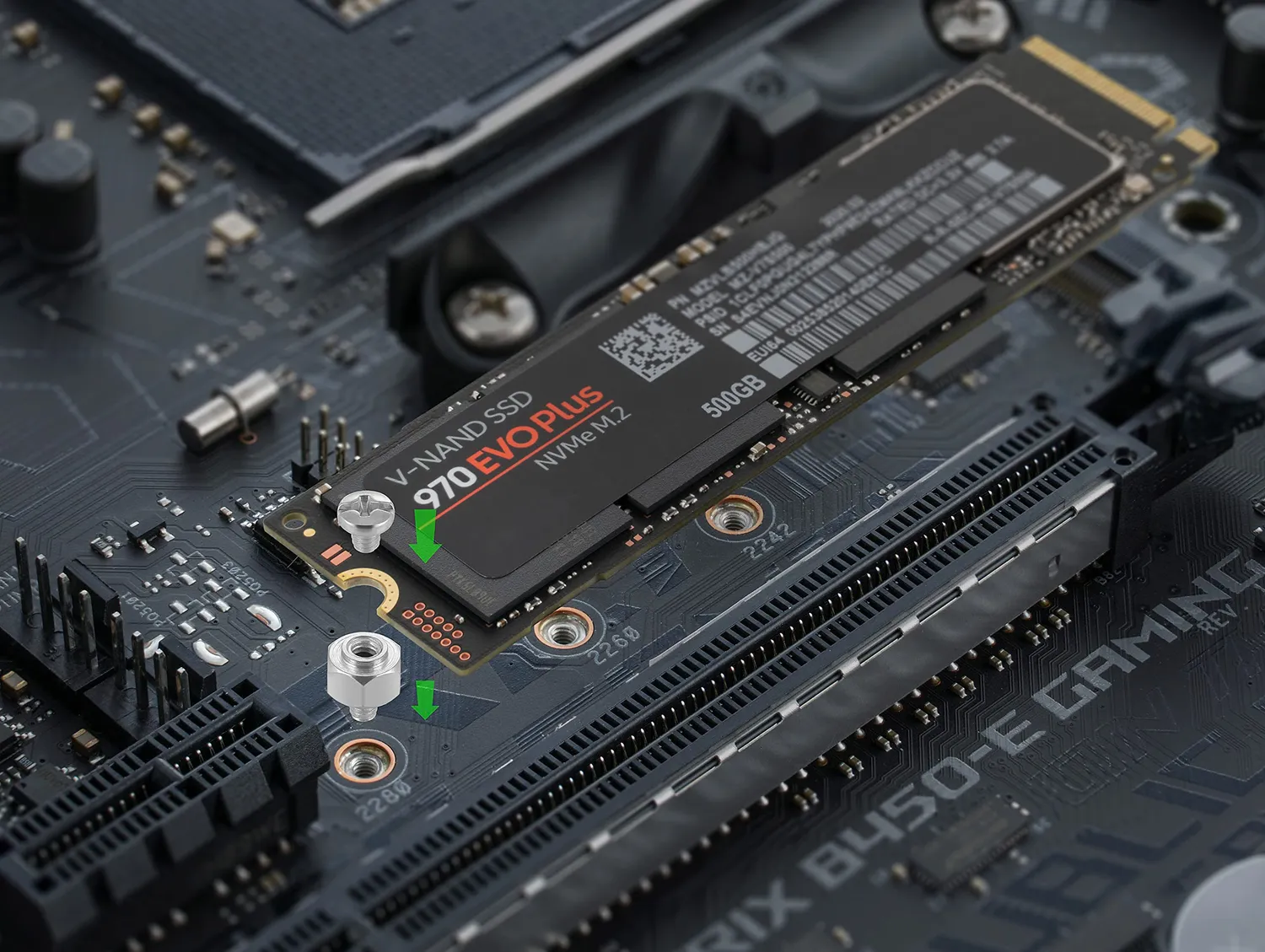 Poppstar PC Schrauben Set M.2 SSD Asus Asrock 20-teilig