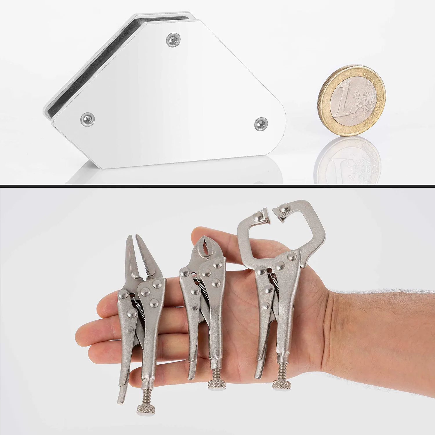 Poppstar Mini Magnet-Schweißwinkel Set 6-teilig magnetisch