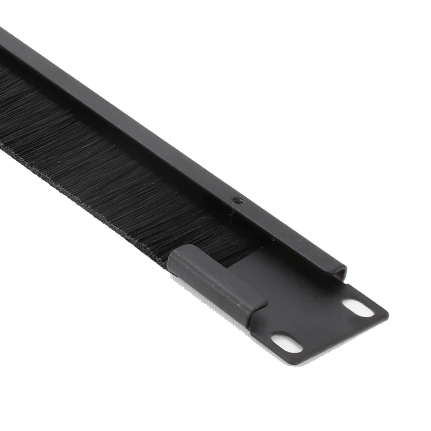 Kenable Bürstenleiste 1U Halbes Frame 19 Zoll Schwarz