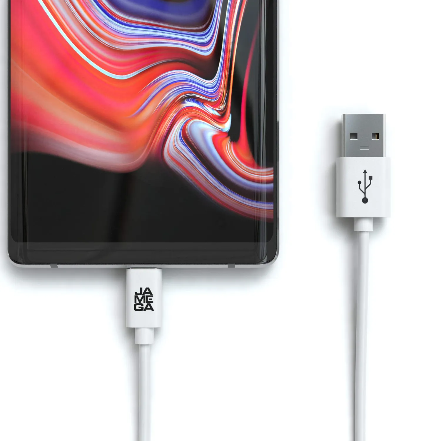 JAMEGA USB Typ C Kabel 1m weiß 3A