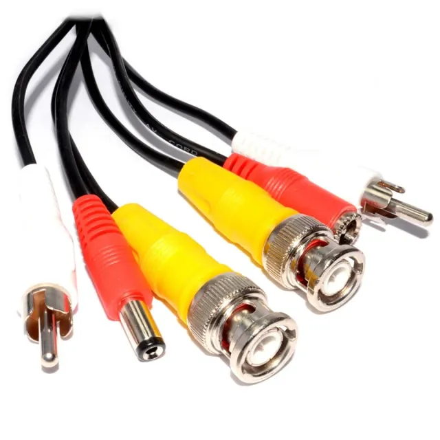 Kenable CCTV Kombi-Kabel BNC 10 m Schwarz Video Audio