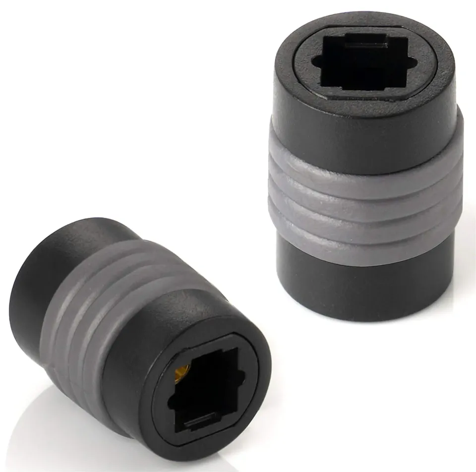 Poppstar Toslink Verbinder Kupplung 2x Buchse schwarz
