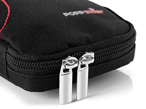 Poppstar Festplattentasche 2,5 Zoll Case Schwarz-Rot