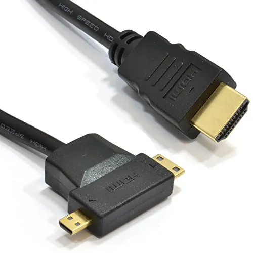 Kenable HDMI Adapterkabel 2m Mini Micro auf HDMI