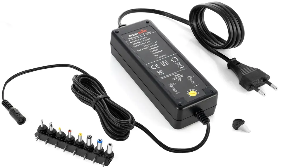 Poppstar Universal Netzteil 6-16V 5A 2,5 m 8 Stecker