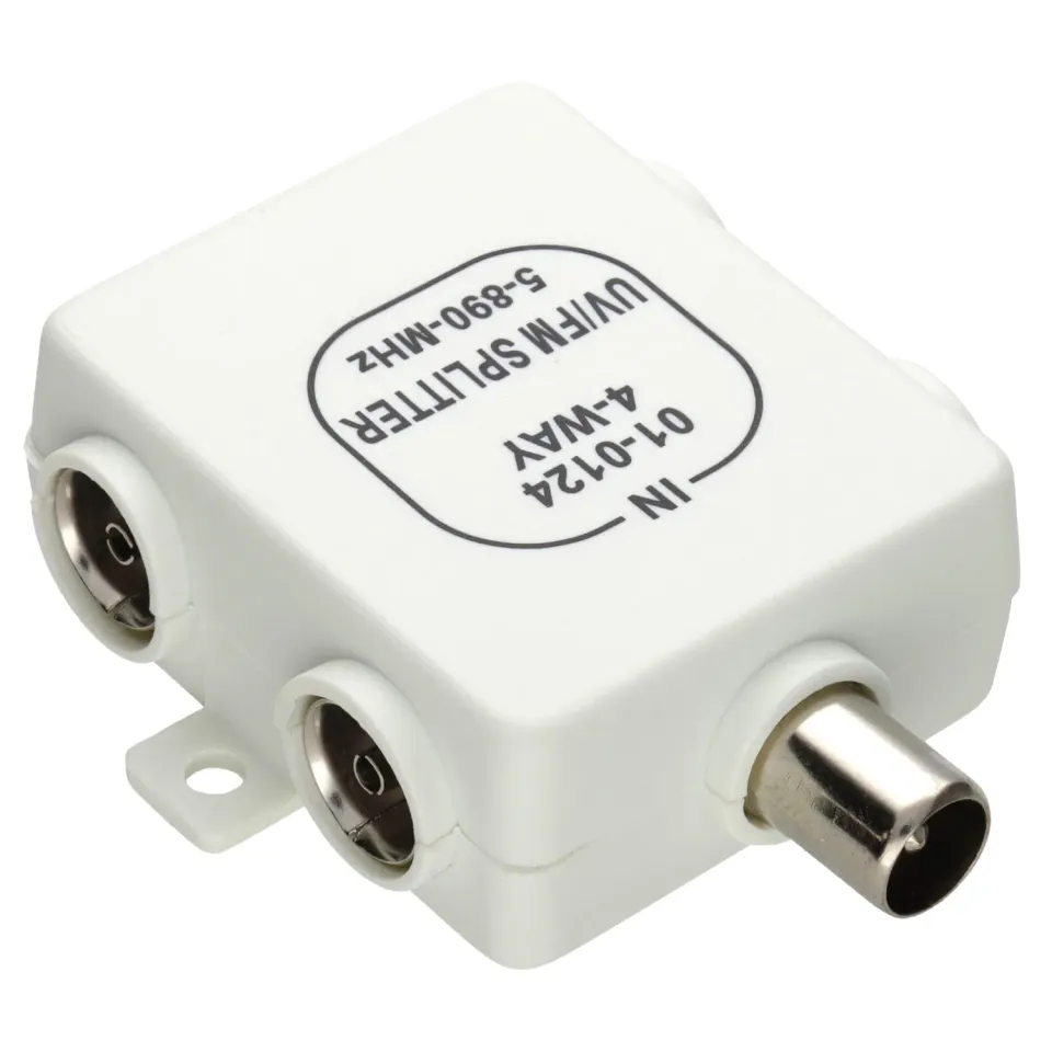 Kenable 4-Wege RF Antennenverteiler 1 zu 4 UHF VHF