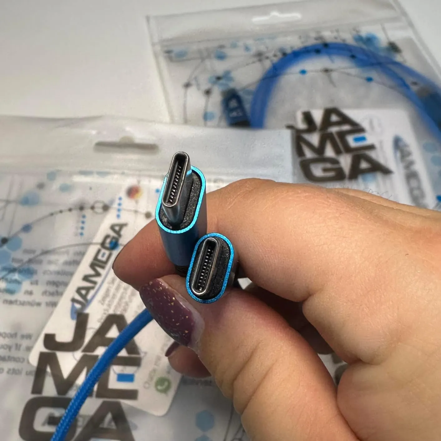 Jamega USB-C Kabel rot 4er Pack 0,5m 1m 2m 3m Fast Charge