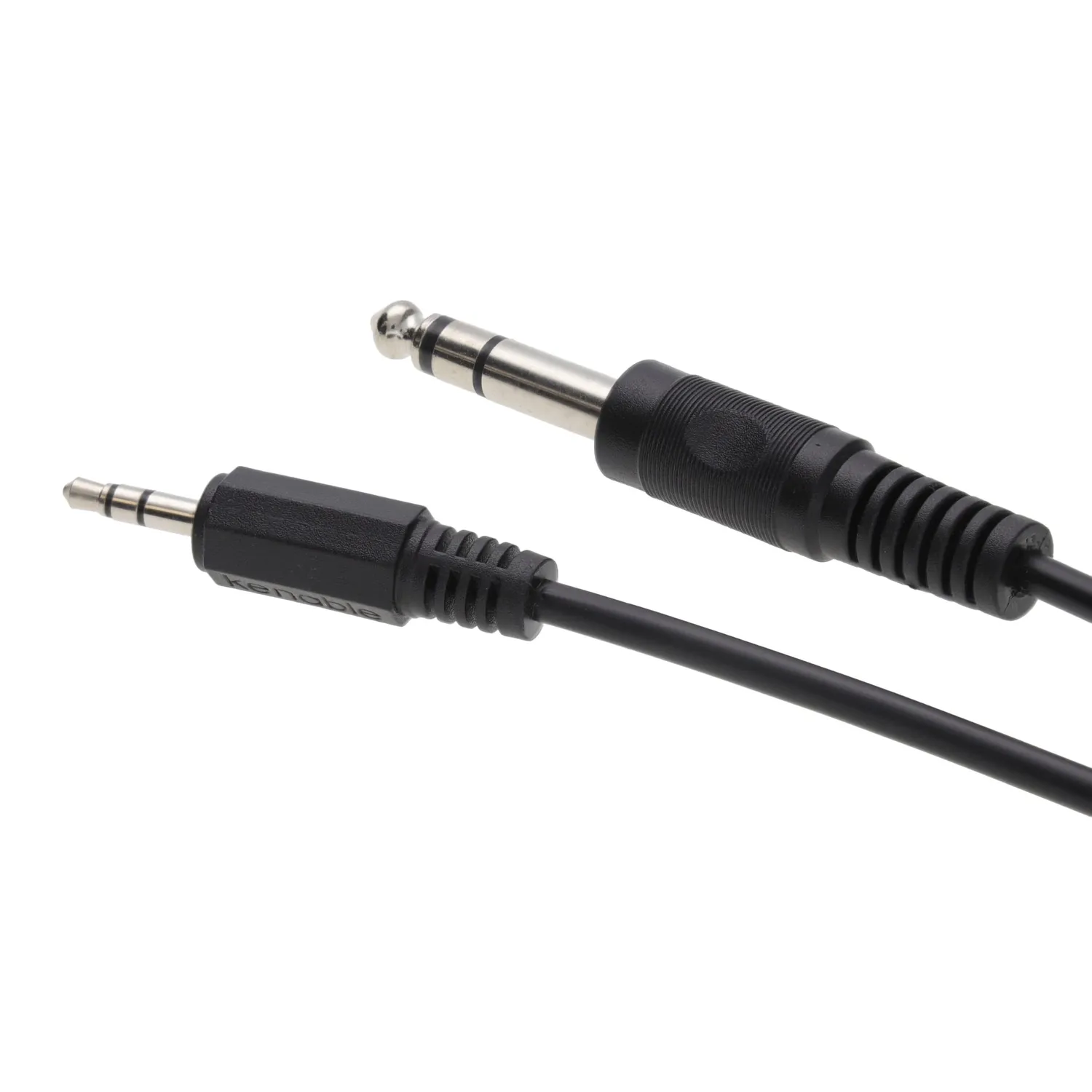 Kenable 3,5mm auf 6,35mm TRS Audiokabel 1,8m schwarz
