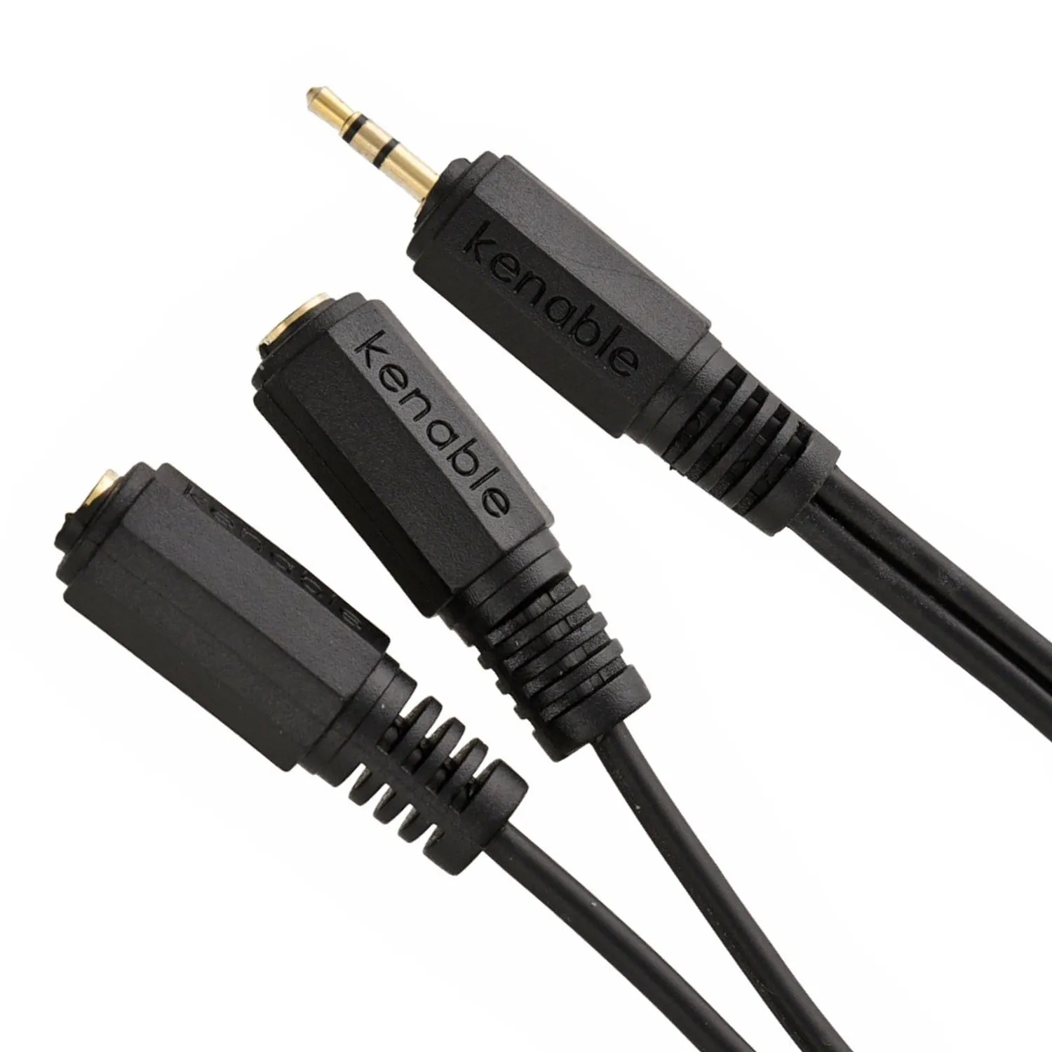 Kenable 2,5mm Y-Splitter Audio-Adapter 20cm vergoldet