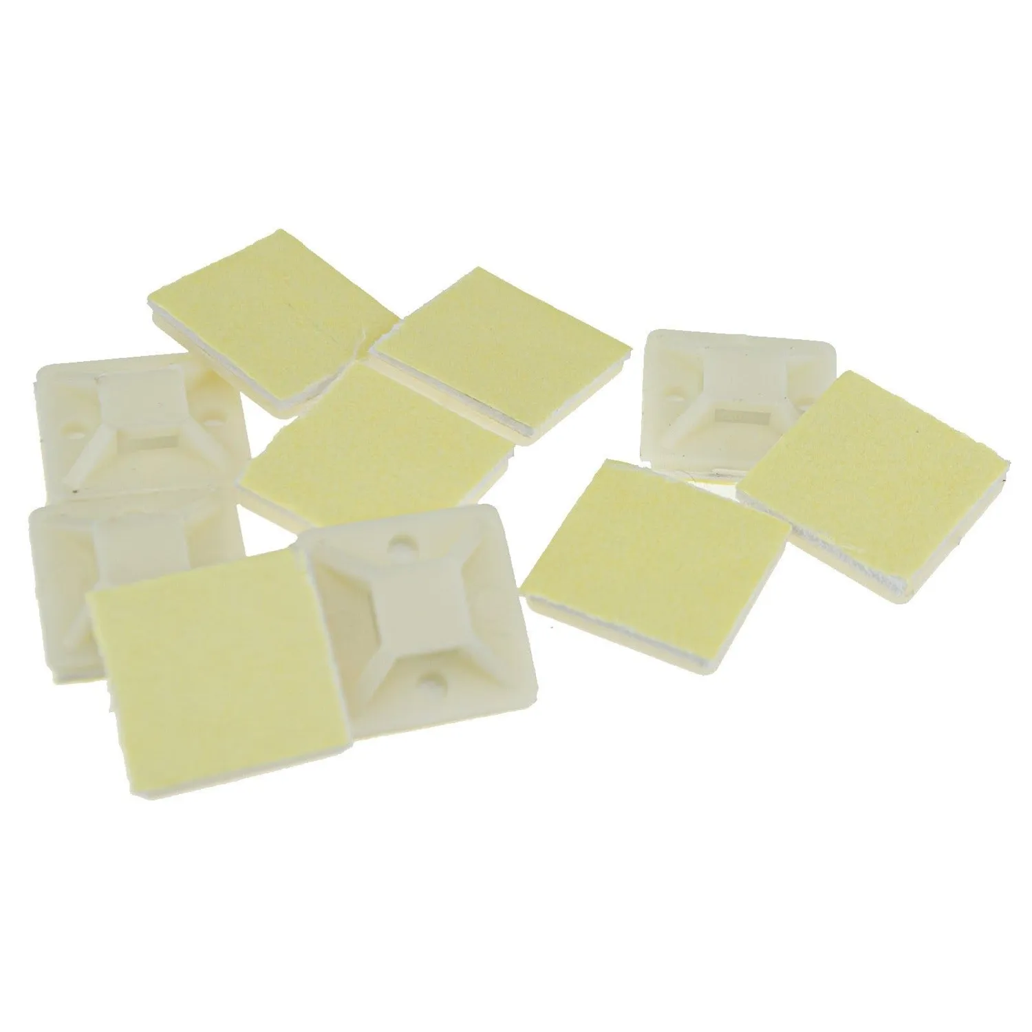 enTie Kabelbinder-Sockel 20x20mm selbstklebend schwarz 10er