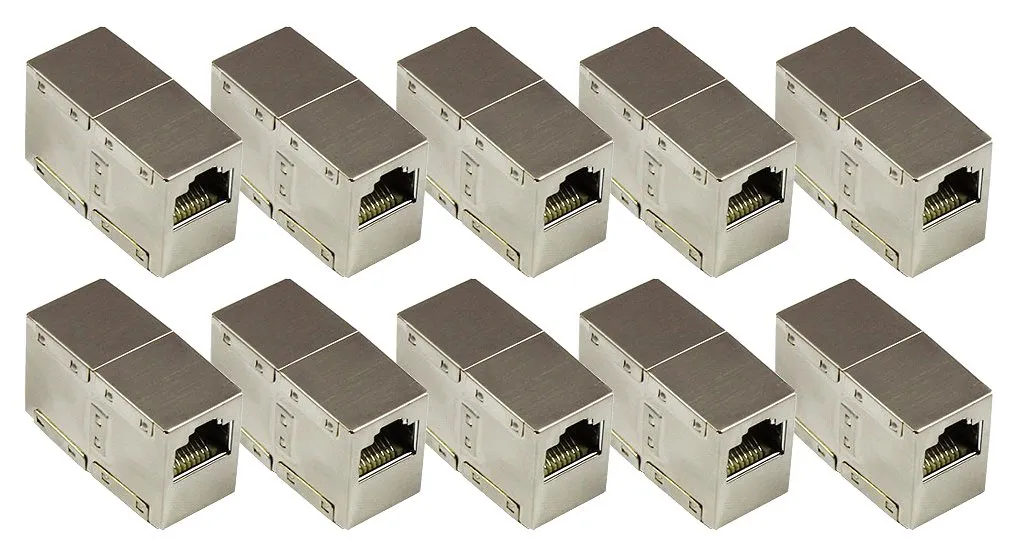 Good Connections Cat.6A Patchkabel-Kupplung RJ45 silber