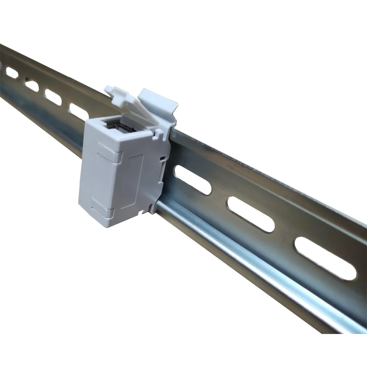 Kenable Cat6A Durchgangskoppler DIN-Schiene geschirmt 10GbE