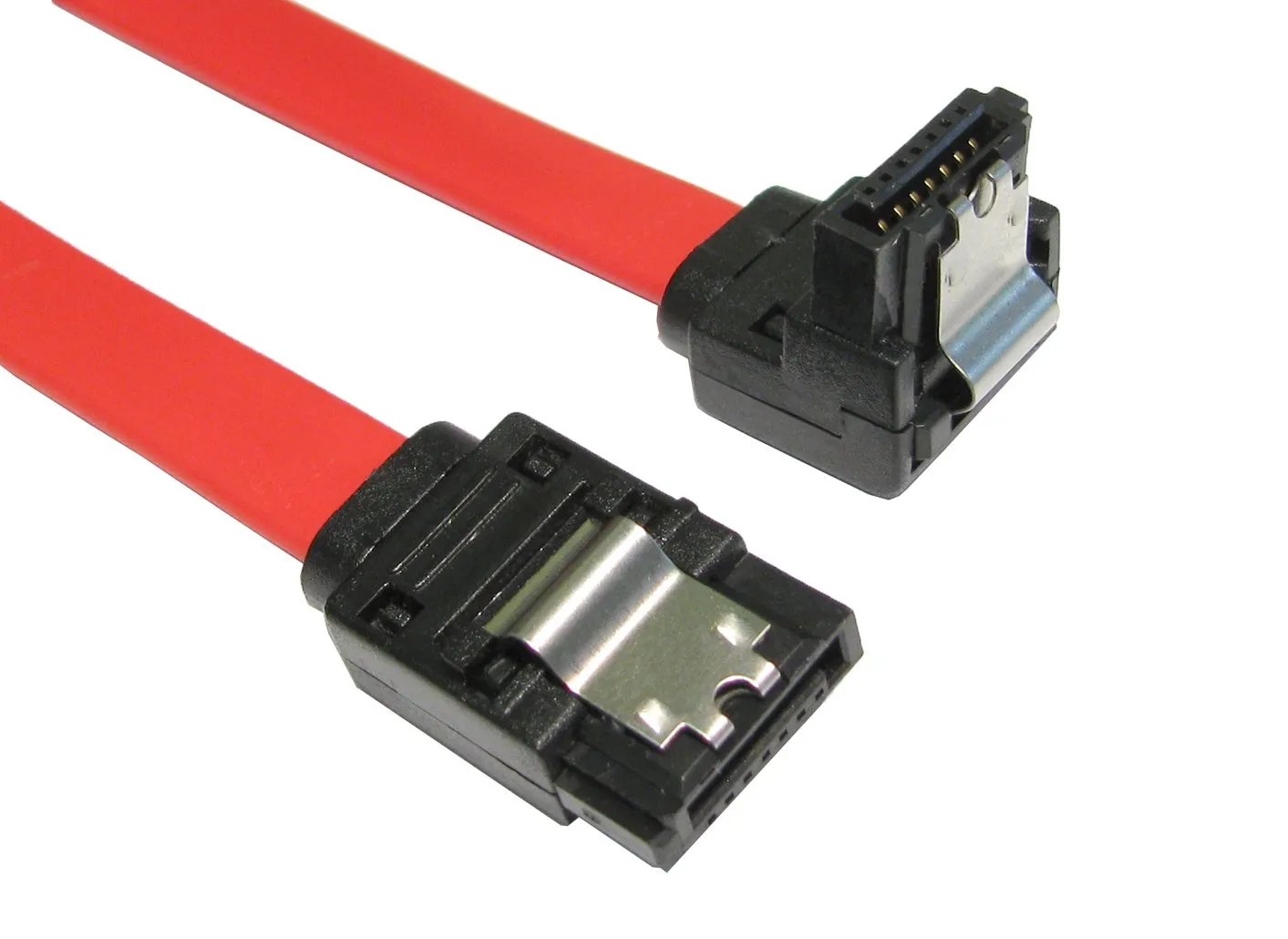 Kenable SATA Kabel gewinkelt 90° 45 cm mit Verriegelung
