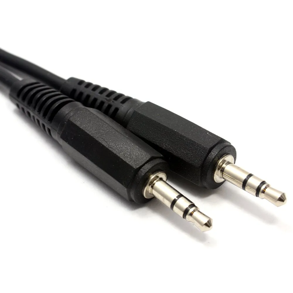 Kenable AUX Klinkenkabel 3,5mm 2m schwarz male-male