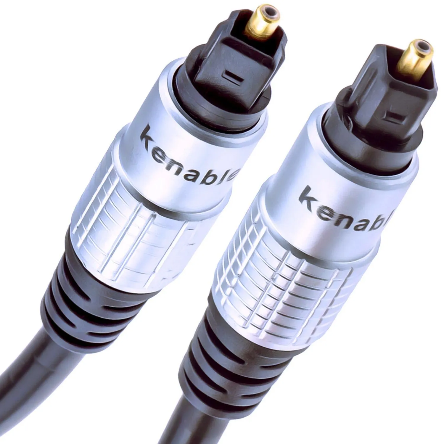 Kenable Toslink Optisches Kabel 6m dunkelblau Metall