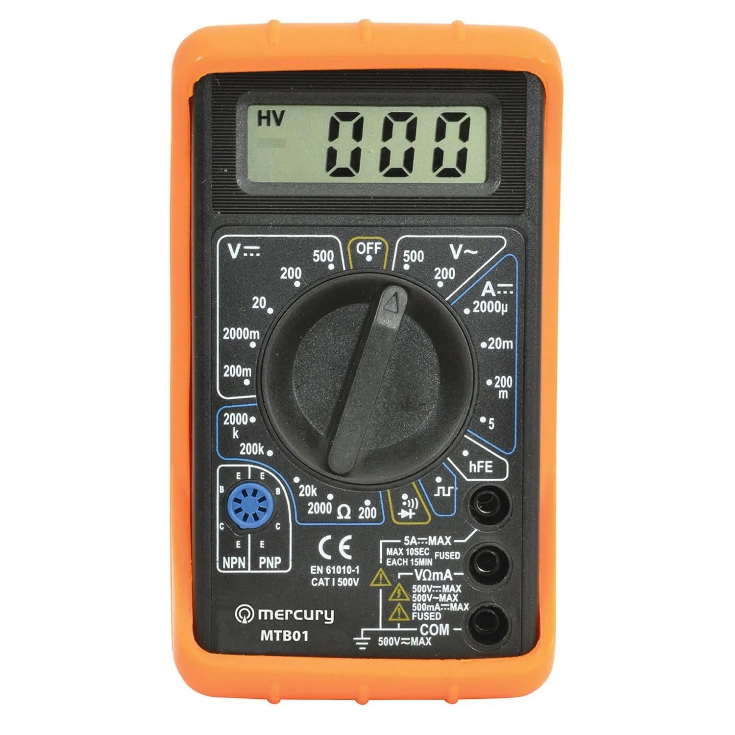 Kenable MTB01 Multimeter digital mit Tasche 7 Funktionen