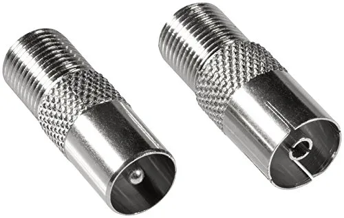 Poppstar SAT Adapter Koax Antenne 8 Stück silber