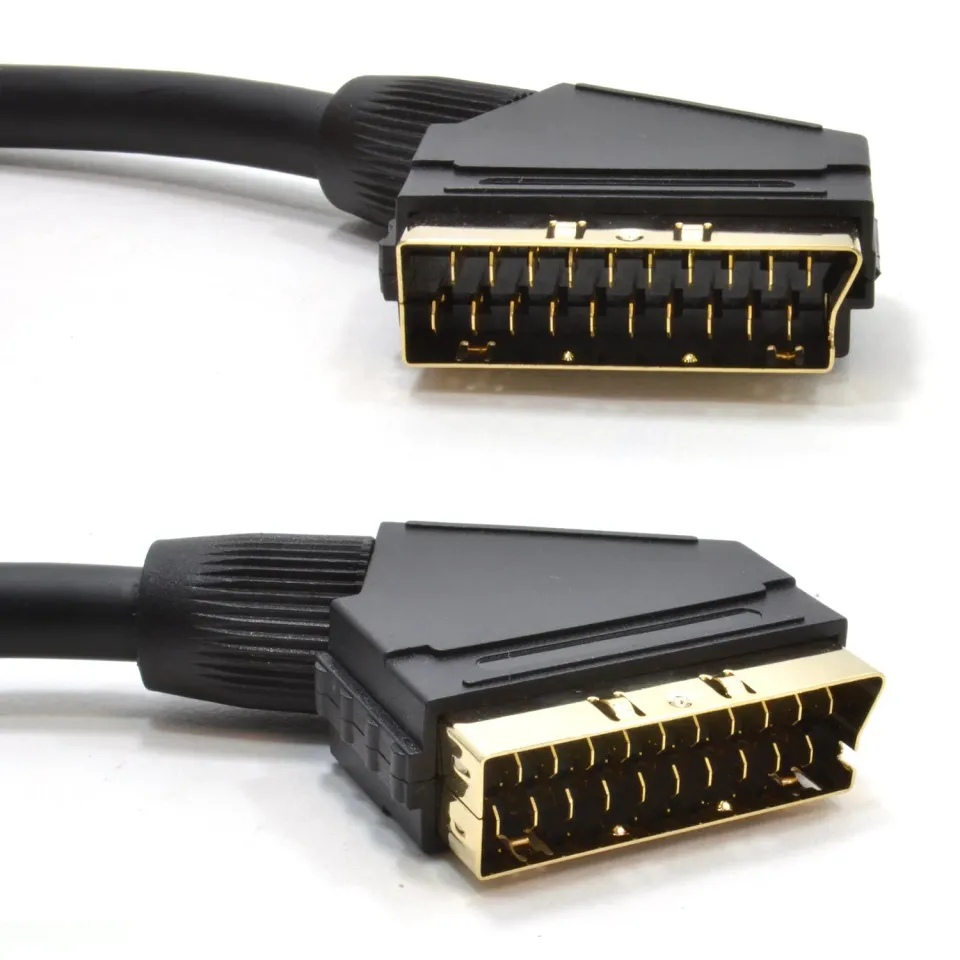 Kenable Scart-Kabel Stecker-Stecker 21-polig vergoldet 5m