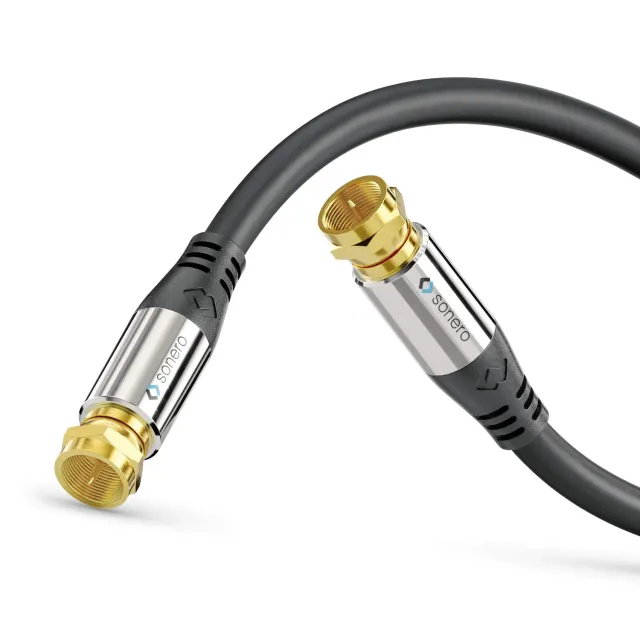 Sonero S-SC000-075 Sat Kabel 7,5 m schwarz 75 Ohm