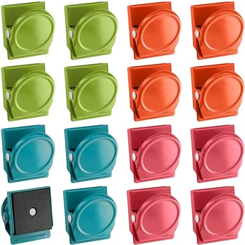 Poppstar Magnetklammern 16er bunt 0,5kg