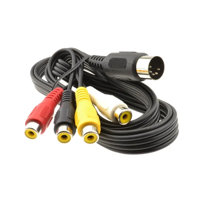 Kenable 5-Pin DIN auf 4x Cinch Kabel 1,2m Buchsen