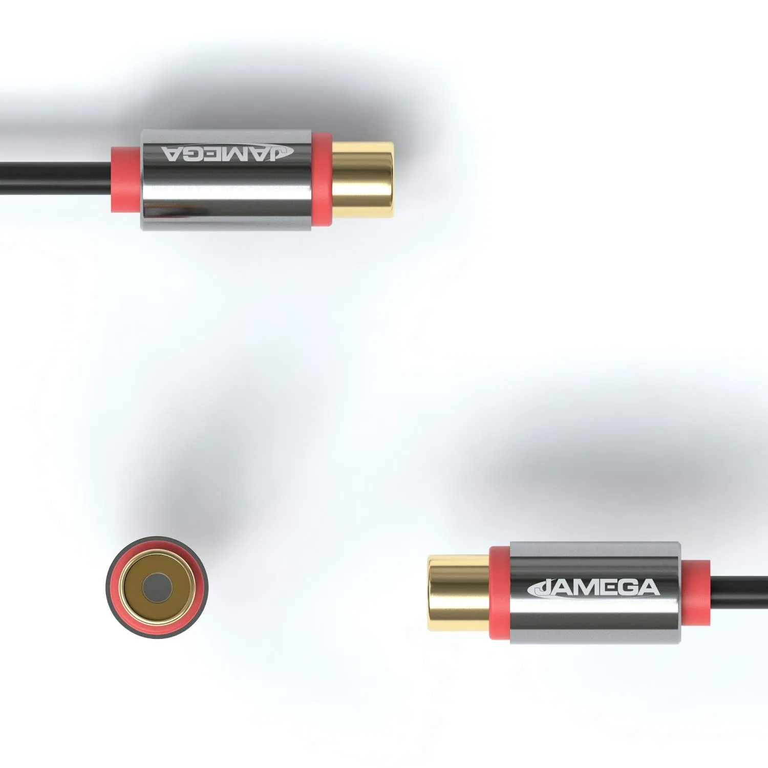 Jamega Y-Adapter Cinch Kabel 0,20m vergoldet