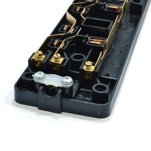 Kenable 4-fach UK Steckdosenleiste Neon Schwarz